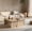 Beige, variant on GAKMCIL 2-Piece Modular Faux Travertine Coffee Table Set, L-Shaped Puzzle Nesting Center Cocktail Table, Separable Side Accent Tables for Small Apartment & Living Room, Cream Beige
