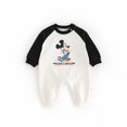 thumbnail image 1 of Nuevo mono de dibujos animados de Disney Mickey Mouse, ropa para niños y niñas recién nacidos, peleles de algodón, monos de manga larga para bebés, primavera y otoño, Kids12M Gao Jinjia LED, 1 of 2
