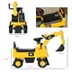 thumbnail image 5 of Aosom Excavadora de juguete para montar, excavadora manual con pedal para niños con licencia CAT con pala manual, bocina, almacenamiento oculto para niños y niñas de 18 a 36 meses, amarillo, 5 of 5