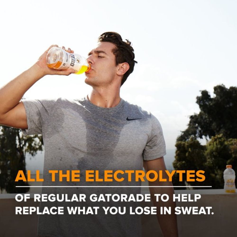 Gatorade Zero Glacier Cherry Sport Drink, 28 Fl Oz Bottles, Quantity of 6