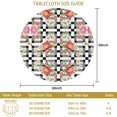 thumbnail image 3 of Pioneer Flower Floral Print Pattern Round Tablecloth 60 X 60 Inch, Wrinkle Resistant Wipeable Table Cloth for Kitchen Dining Picnic Patio Party, 3 of 6