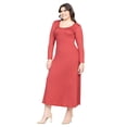 thumbnail image 4 of Plus Size Long Sleeve A Line Maxi Dress, 4 of 9