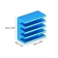 thumbnail image 4 of Uxcell 9x9x5mm Blue Sticky Aluminum Heatsink Electronics Cooler 10 Pcs, 4 of 5