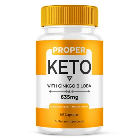 Proper Keto Capsules, ProperKeto Premium Wellness Pills (60 Capsules)