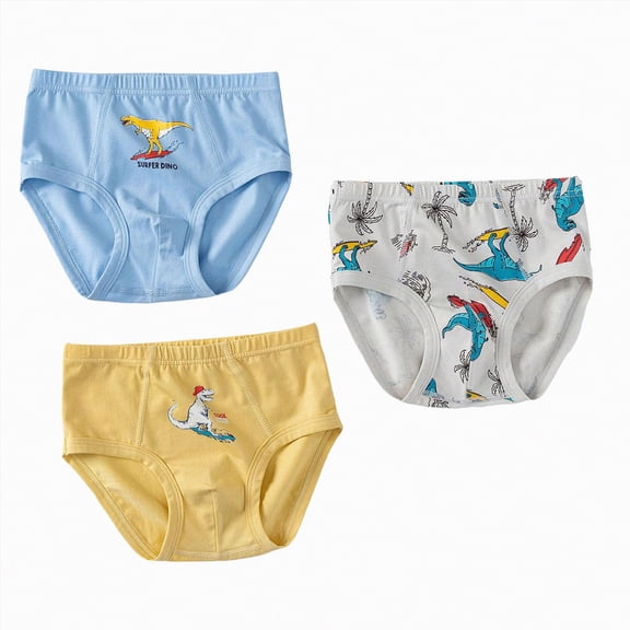 NIEWTR Boys Underwear Cute Cartoon Briefs Shorts Pants Cotton Underwear(A01-Sky Blue,8-9 Years)