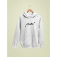 thumbnail image 3 of Vacation Mode Airplane Line Hoodie Women -Image by Shutterstock, Female Large, 3 of 4