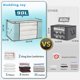 thumbnail image 2 of 90L Large Storage Bags, 2 Pack Clothes Storage Bins Foldable Closet Organizer Storage Containers Storage and Organization (Blue), 2 of 4