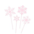 thumbnail image 2 of 40-Pack Snowflake Cocktail Picks, Fruit Skewers, and Decorative Toothpicks for Desserts and Drinks, 2 of 8