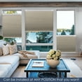 thumbnail image 3 of Keego No Drilling Cordless Cellular Shades Honeycomb Window Blinds Easy Installation Heat Insulating Noise Reducing Curtains Blackout Bisque, 42.0"w x 54"h, 3 of 8