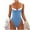 Light Blue, variant on Ashirexll Women's One-piece Swimsuits One Piece Bathing Suit for Women Summer Fashion Sling Color Matching Trikini Swimsuit