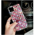 thumbnail image 2 of Compatible with iPhone 13 Pro Max Bling Diamond Case for Women Girls Girly Glitter Shiny 3D Crystal Rhinestone Case Fashion Luxury Double Color Sparkly Gemstone Soft TPU Cover, 2 of 5