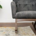 thumbnail image 2 of Logan Modern Indoor Livingroom Fabric Rocking Accent Chair in Gray, 2 of 6