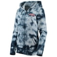 thumbnail image 2 of Women's New Era Navy Washington Nationals Tie-Dye Full-Zip Hoodie, 2 of 3