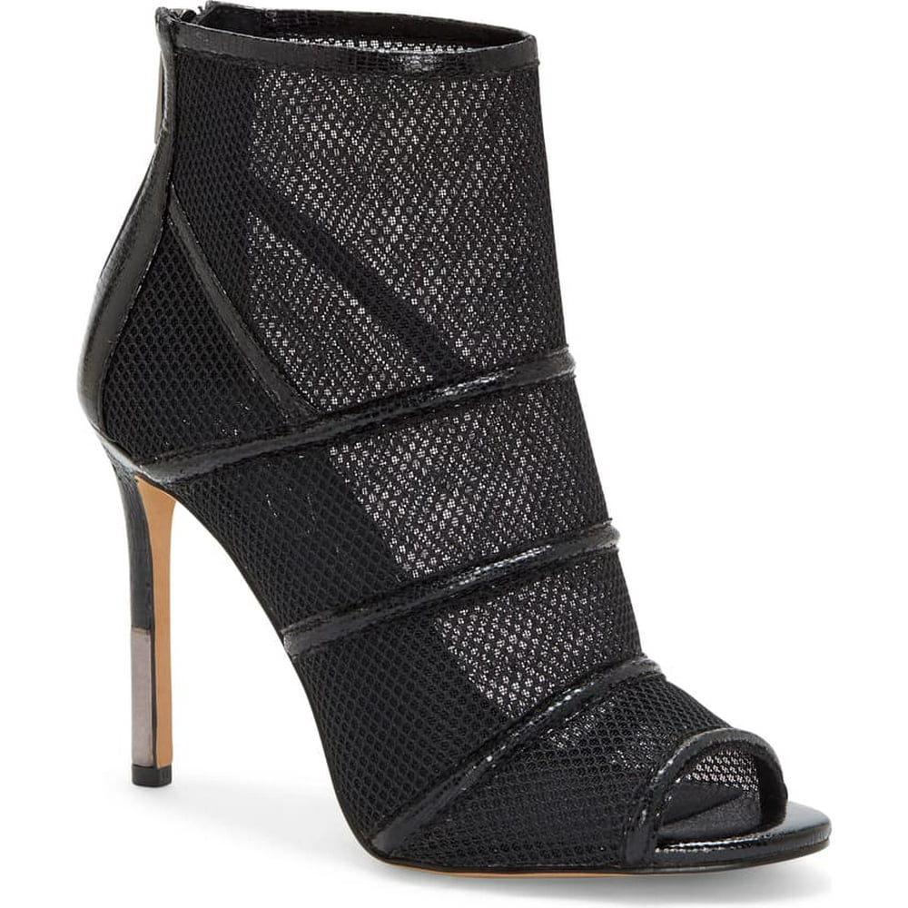 Jessica Simpson - Jessica Simpson Women's Jassie Fashion Boot Black Mesh High Heel Bootie