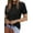 Black, variant on Womens Summer Short Sleeve Tops Crew Neck Lightweight Pullover Sweaters Loose Dressy Casual Blouse