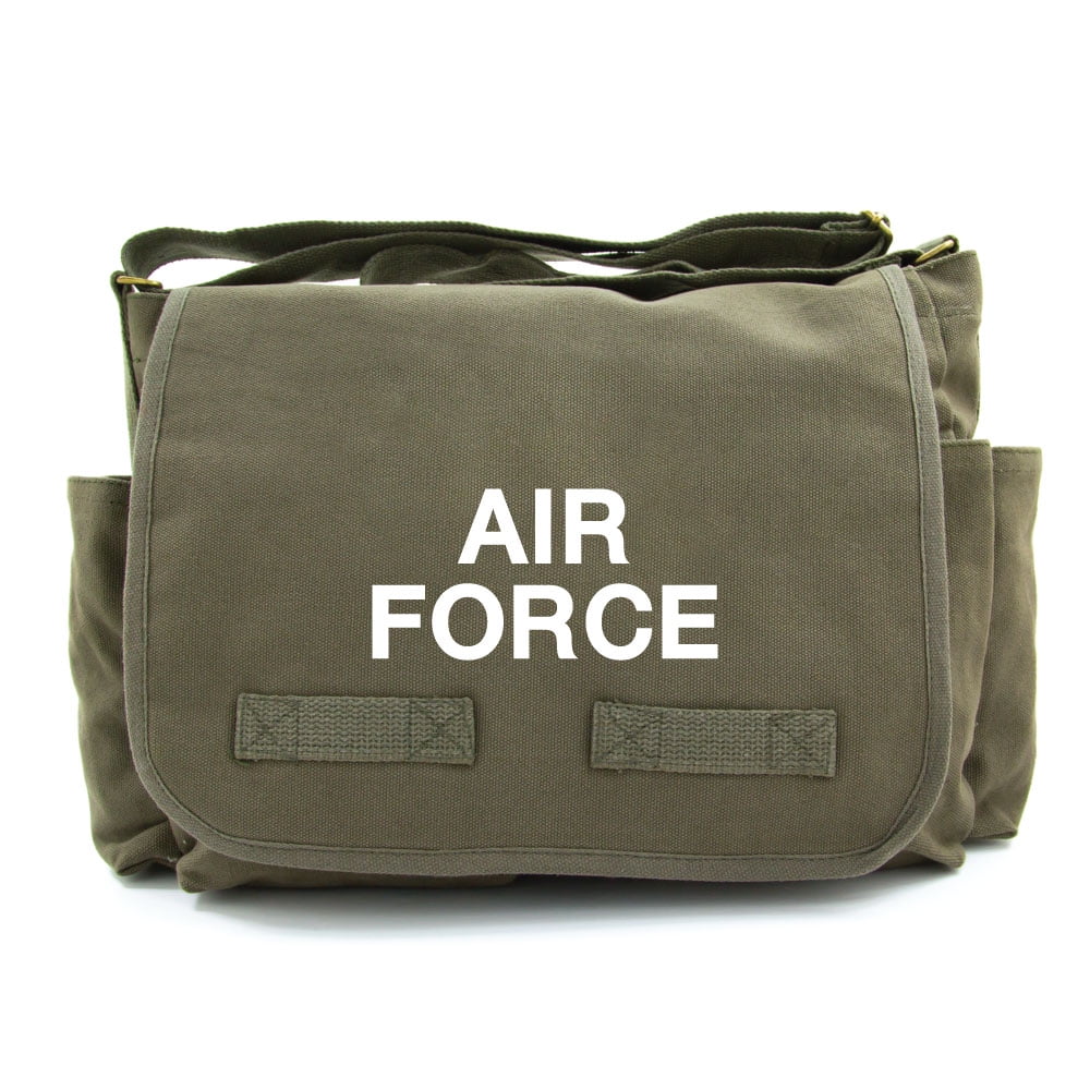 Army Force Gear Air Force USAF Text Army Heavyweight Canvas Messenger