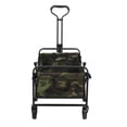 thumbnail image 5 of Heavy Duty Capacity Collapsible Folding Outdoor Utility Wagon Patio Garden Cart with 2 Drink Holders and Wheels for Camping and Picnic, 5 of 8