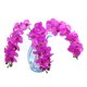 thumbnail image 3 of Simulación de una Sola Rama 8 Orquídeas Pequeñas Decoración Interior Flores de Simulación Flores Falsas de Plástico Flores Artesanales Azul ANGGREK Otros, 3 of 5