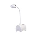 thumbnail image 1 of Lámpara de escritorio LED blanca para niños, lámpara de escritorio tricolor regulable, interruptor táctil/conexión USB/portalápices, lámpara de lectura para habitación infantil, estudio, trabajo, 1 of 5