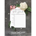 thumbnail image 5 of Inkdotpot Scramble Bridal ShowerGameCards FloralParty Wedding Supplies 50-Pack Wedding Word, 5 of 7