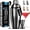 Black, variant on Zulay Cocktail Shaker Set - Stainless Steel Mixed Drink Shaker - Martini Shaker Set with Build in Strainer, Double Sided Jigger & Muddler Combo Mixing Spoon - Pro Margarita Shaker - Large 24oz