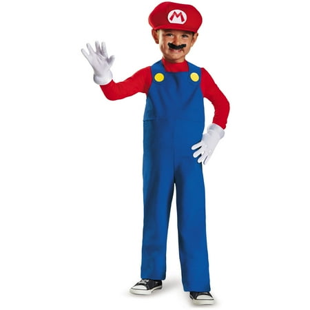 Disguise Super Mario Boy s Halloween Fancy-Dress Costume for Toddler  2T