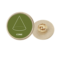 thumbnail image 1 of Espace Géométrique Mathématique c Rond Broche Broche en Métal Doré Clip, 1 of 3