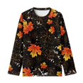 thumbnail image 5 of DISNIMO Thanksgiving Maple Leaf T-Shirts for Kids Girls Shirts Long Sleeve Size 15-16 Boys Shirts Crew Neck Shirt Kids Girls Cute Tshirts for Kids Shirt Long Sleeve Casual Tops Girls Tee Shirts, 5 of 7