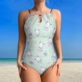 thumbnail image 2 of Pochacco Women's One Piece Swimsuit High Neck Tummy Control Swimwear Bathing Suit, 2 of 7