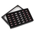 thumbnail image 1 of CNKOO Transparent Window PVC 36 Slots Ring Box Tray Storage Show Case Earrings Jewelry Display Holder Organizer, 1 of 8
