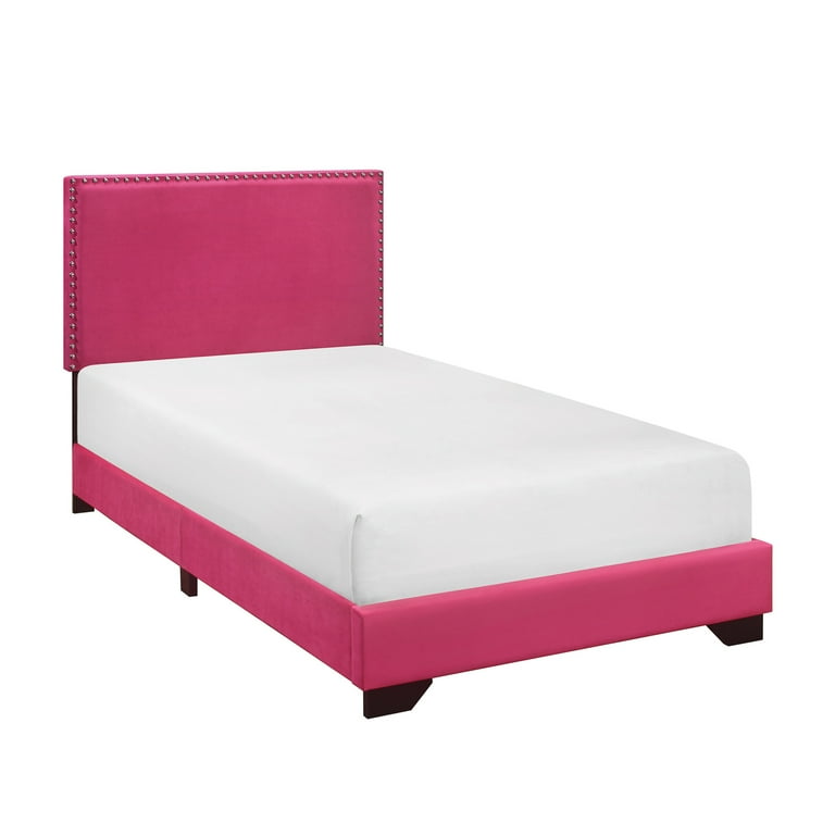 Pink twin bed frame walmart deals