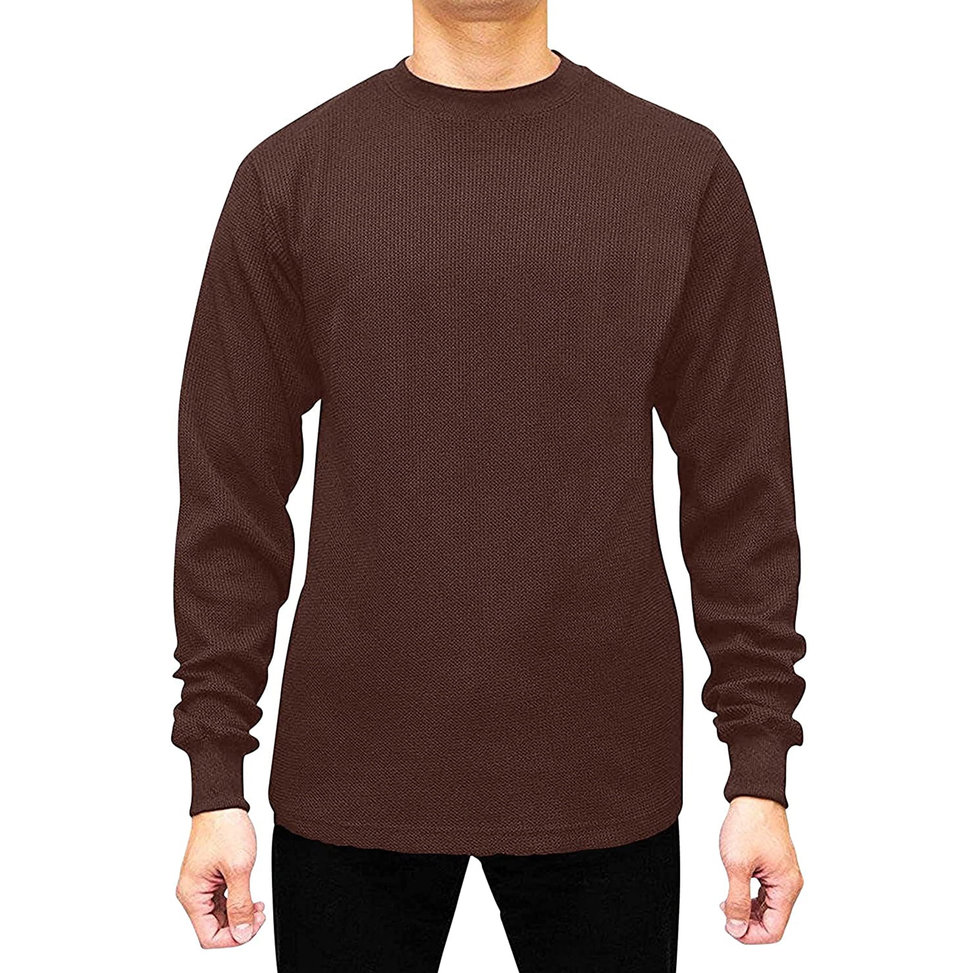 JMR USA INC Long Sleeve Crew Neck Waffle Knit Thermal Shirt for 