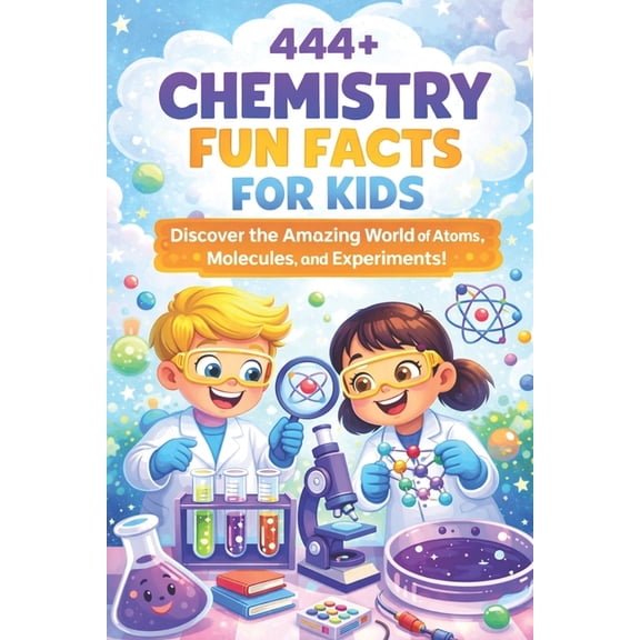 Fun Facts for Kids 6-8 444  Chemistry Fun Facts for Kids: Discover the Amazing World of Atoms, Molecules, and Experiments!: A Family-Friendly T, (Paperback)