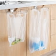 thumbnail image 4 of Garcasee Case Clearance! Stainless Garbage Bag Rack Over the Cabinet Trash Bag Holder Hanging Garbage Bags Holder for Kitchen Cabinets Doors and Cupboards(Hanging), 4 of 9
