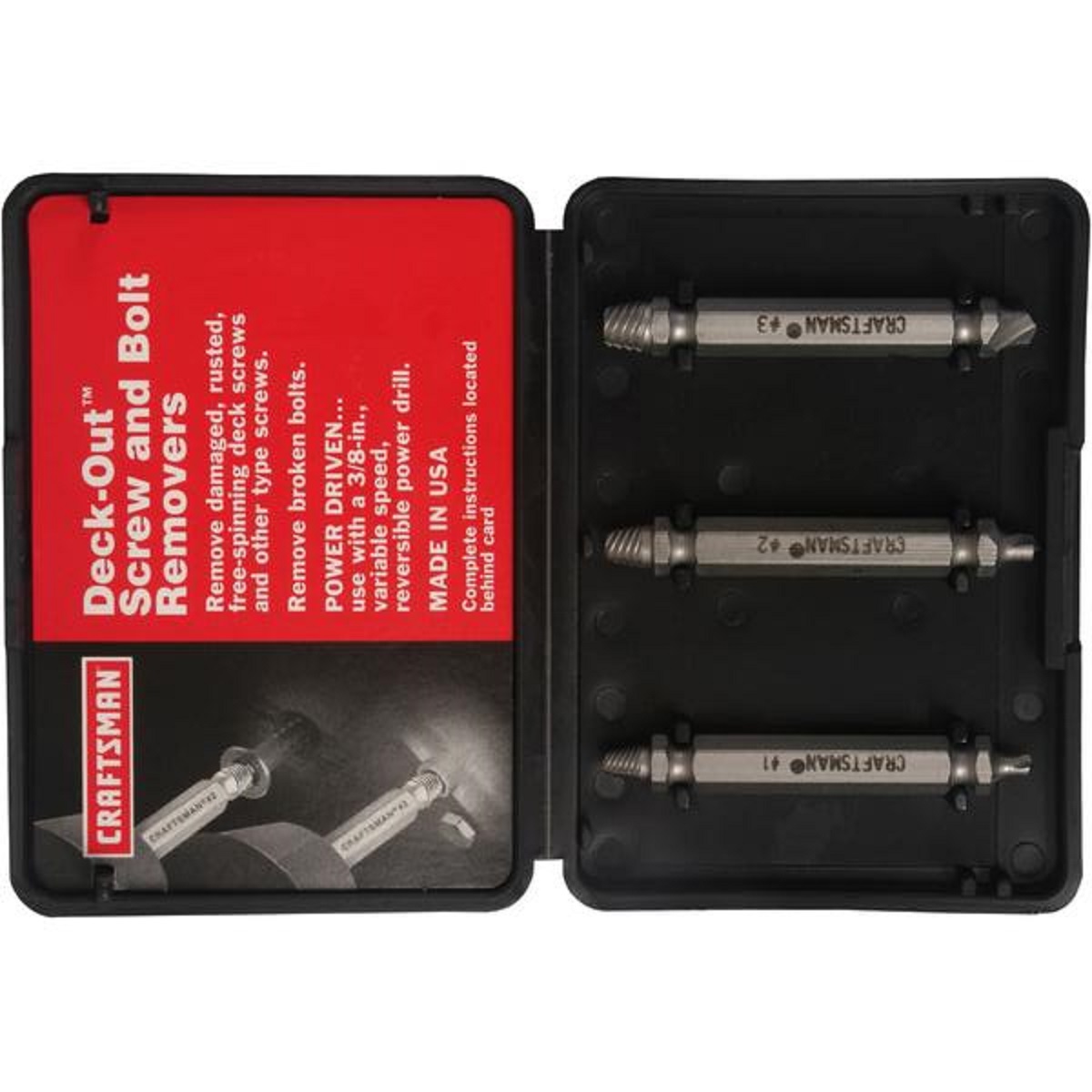 Tap Extractors Hand Tools DeckOut Screw and Bolt Removers 952151