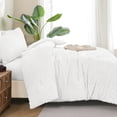 thumbnail image 3 of ANGENIA Queen Comforter Set White - 7 Pieces Bed in a Bag Boho Bedding Comforter Sets for Queen Size Bed, All Season Soft Fluffy Tufted Bed Set with Comforter, Sheets, Pillowcases & Shams, 3 of 7