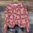 thumbnail image 7 of Womens Casual Graphic Print Sweatshirt Crew Neck Long Sleeve Sweatshirts Soft Lightweight Pullover Tops, 7 of 7