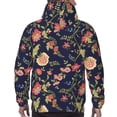thumbnail image 5 of Hoodies for Men - Flower print Long Sleeve Comfrt Men'S Fashion Hoodies & Sweatshirts, Sweatshirts for Men Hoodies Pullover Clothing Clothes with Pouch, 5 of 7