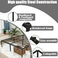 thumbnail image 3 of Mavesmog Adult 18 Inches Heavy Duty Metal and No Box Spring Needed Metal Platform Bed Frame, California King Size, 3 of 7
