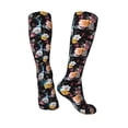 thumbnail image 4 of Haiem Hibiscus Rose Socks, Funny Novelty Crazy Design Cotton Socks Sports Socks Knee High Socks For Men, Women,1Pairs - Gift For Working Friends, 4 of 9