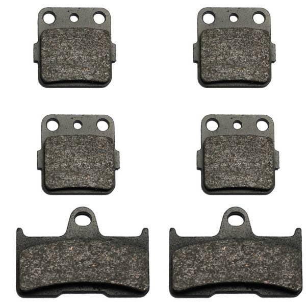 Volar Front & Rear Brake Pads for 2006-2007 Yamaha Grizzly 660 YFM660 Ducks