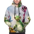 thumbnail image 5 of Lsque Pikmin Pattern Casual Men's Hoodie,Hooded Sweatshirt with Kangaroo Pocket,Pullover Hoodie-4X-Large, 5 of 8