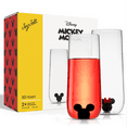 thumbnail image 6 of Disney Mickey & Minnie 3D Icon Tall Glasses, Set of 2, 13.5-ounce, 6 of 7