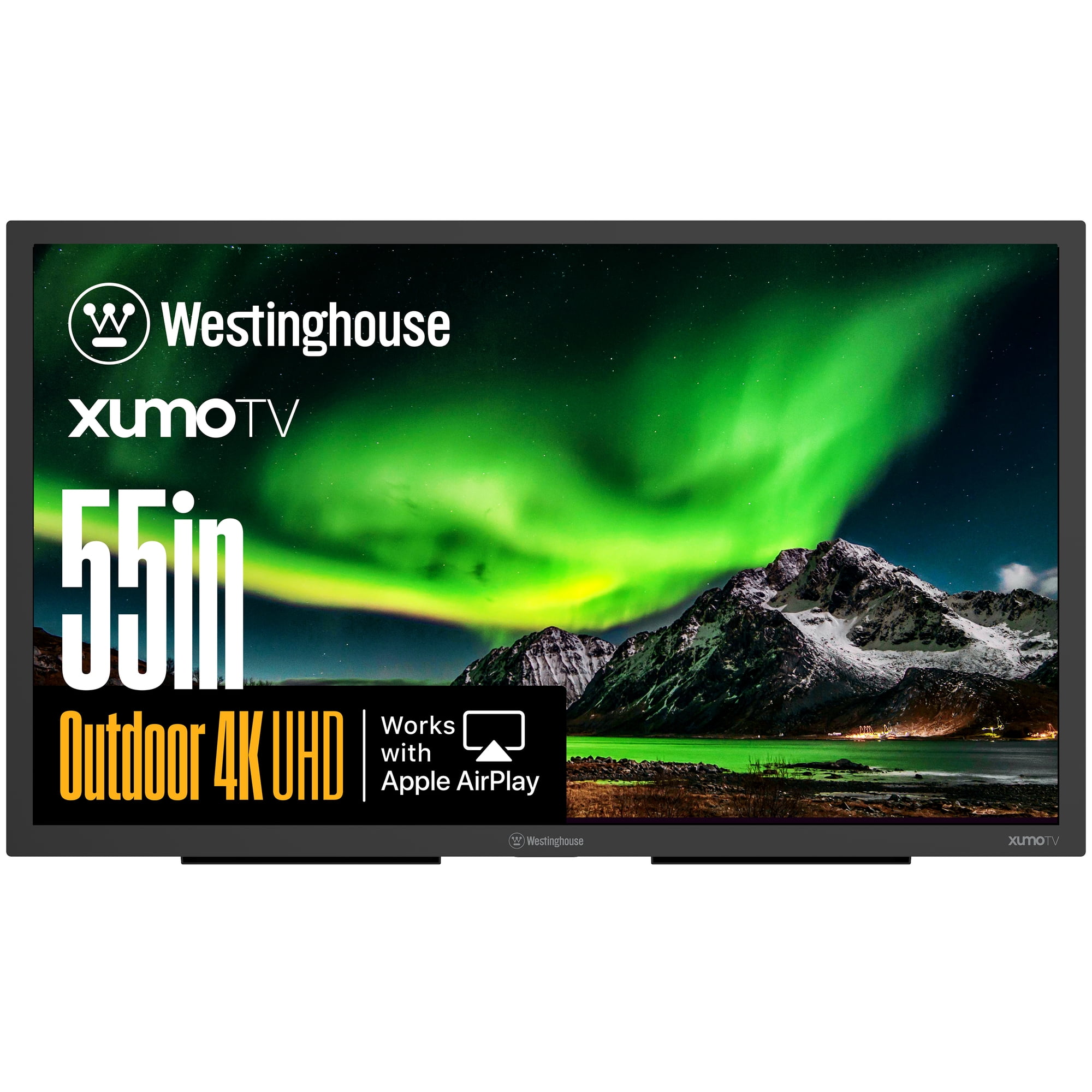 Westinghouse PS Series 55″ 4K UHD Partial Sun Outdoor TV, 700+ Nits High-Brightness Anti-Glare Display, Xumo Smart TV, Weather-Resistant Outdoor Television