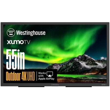 Westinghouse PS Series 55? 4K UHD Partial Sun Outdoor TV, 700+ Nits High-Brightness Anti-Glare Display, Xumo Smart TV, Weather-Resistant Outdoor Television