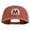Red, variant on Mario World Logo Circle Patched Unstructured Pigment Dyed Cotton Cap - Red OSFM