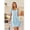 Blue Floral, variant on Nightgowns for Women V Neck Sleepshirt Short Sleeve Nightdress Lace Trim Night Gown House Dress with Pockets