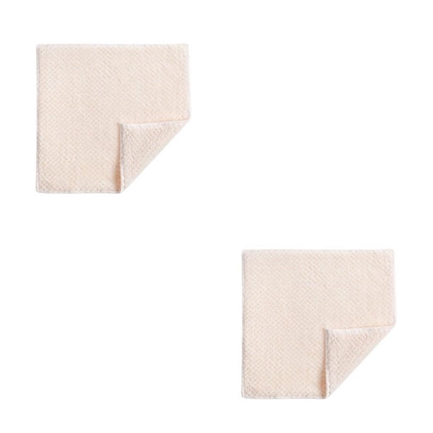 Wosthever Coche Microfibra Toalla Auto Limpieza Pa?o Secar Borde Súper Absorbente Beige PC 1 2piezas