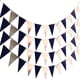 thumbnail image 1 of Paquete de 4 decoraciones de fiesta azules, banderín de bandera triangular, banderines para graduación, cumpleaños, suministros de decoración para fiesta de boda, 1 of 5