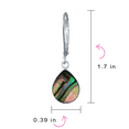 thumbnail image 4 of Bling Jewelry Womens  Iridescent Abalone Shell Teardrop Dangle Earrings Sterling Silver, 4 of 5